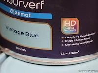 Partij flexa creations muurverf - extra mat - vintage blue - 12 blikken á 1ltr - afbeelding 3 van  3