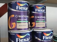 Partij flexa creations muurverf - kleur brave ground - 10 blikken á 1ltr - afbeelding 1 van  4