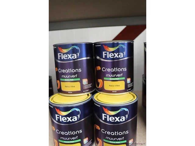 Partij flexa creations muurverf - kleur extra mat retro vibe - 10 blikken á 1ltr - afbeelding 1 van  4