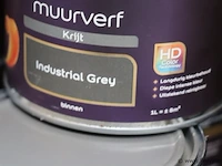 Partij flexa creations muurverf - krijt- kleur industrial grey - 12 blikken á 1ltr - afbeelding 3 van  3