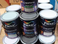 Partij flexa creations muurverf, diverse kleuren - 20 stuks á 1ltr - afbeelding 1 van  7