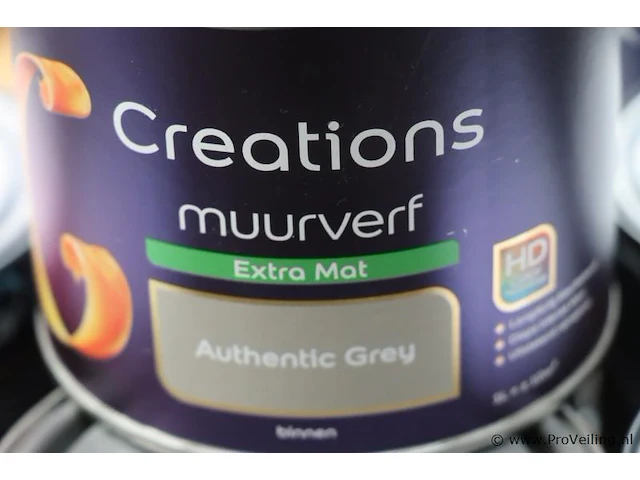 Partij flexa creations muurverf, diverse kleuren - 20 stuks á 1ltr - afbeelding 2 van  7