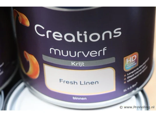 Partij flexa creations muurverf, diverse kleuren - 20 stuks á 1ltr - afbeelding 5 van  7