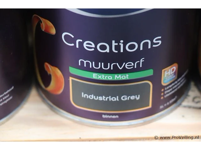 Partij flexa creations muurverf, diverse kleuren - 20 stuks á 1ltr - afbeelding 7 van  7
