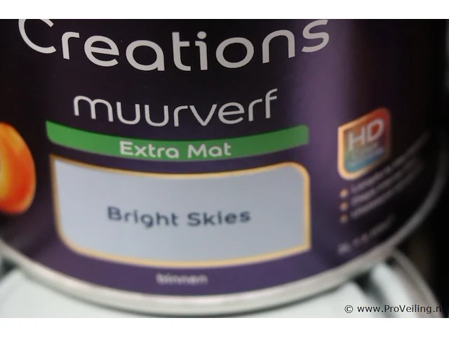 Partij flexa creations muurverf, diverse kleuren - 22 stuks á 1ltr - afbeelding 3 van  6