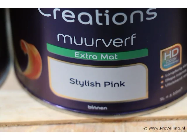 Partij flexa creations muurverf, diverse kleuren - 22 stuks á 1ltr - afbeelding 6 van  6
