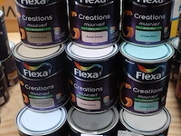 Partij flexa creations muurverf, diverse kleuren - 24 stuks á 1ltr - afbeelding 1 van  6