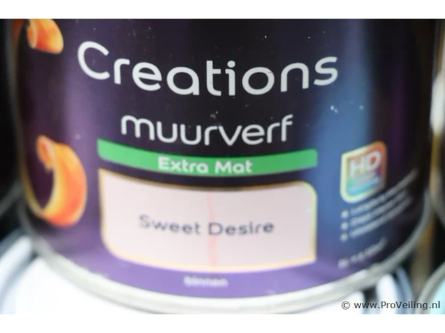 Partij flexa creations muurverf, diverse kleuren - 24 stuks á 1ltr - afbeelding 2 van  6