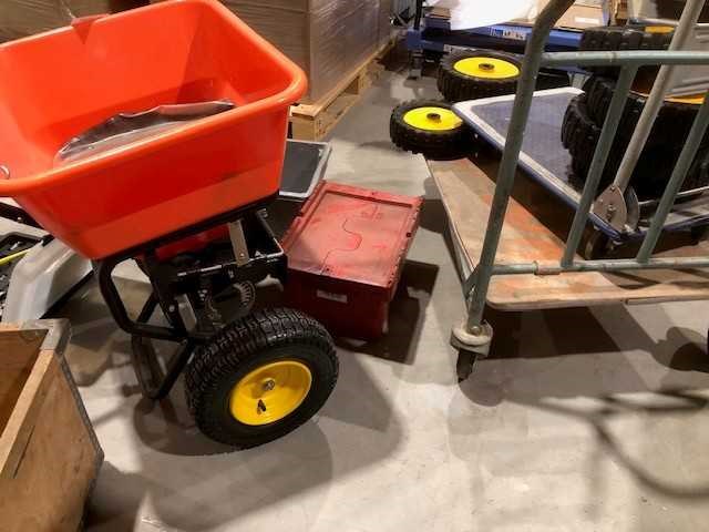 Partij gebruikte en ongebruikte karren, wielen, kisten en verfspuit (14x) - afbeelding 8 van  8