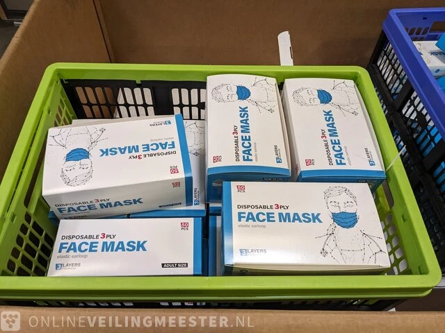 Partij gezichtsmaskers en 3x doos mondkapjes - afbeelding 4 van  9