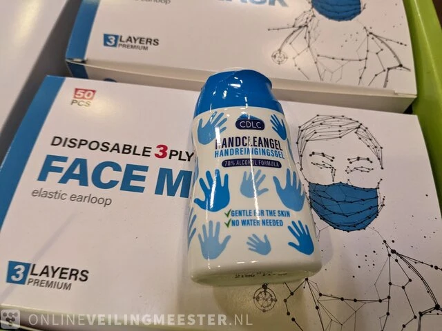 Partij gezichtsmaskers en 3x doos mondkapjes - afbeelding 6 van  9
