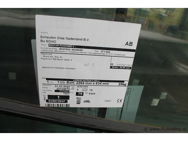 Partij glas - diverse afmetingen - afbeelding 4 van  5