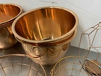 Partij goud- en koperkleurige decoratie - afbeelding 4 van  6