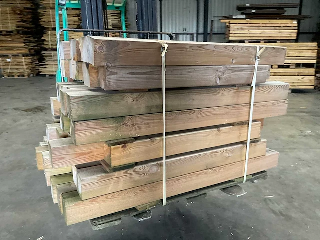 Partij grenen balken 120-140x11,5x11,5 cm - afbeelding 2 van  6