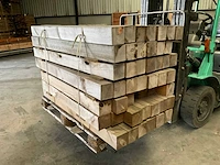 Partij grenen balken 120-140x11,5x11,5 cm - afbeelding 1 van  7