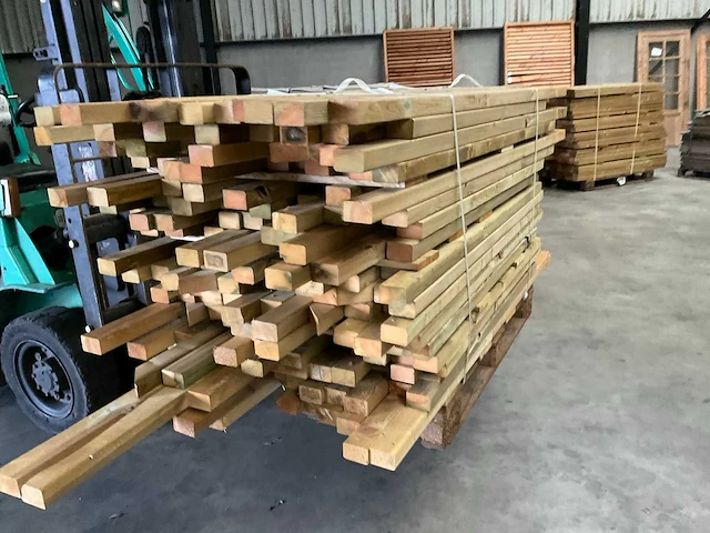Partij grenen balken 80-180x6,5x4,5 cm - afbeelding 5 van  9