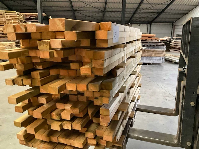 Partij grenen balken 80-180x6,5x4,5 cm - afbeelding 4 van  9