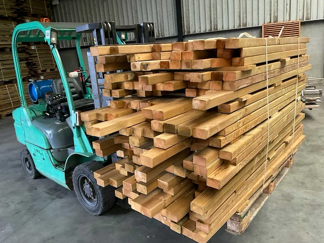 Partij grenen balken 80-180x6,5x4,5 cm - afbeelding 5 van  9