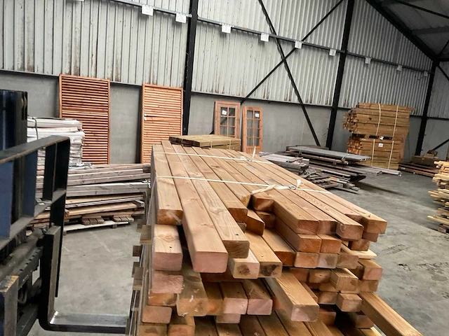 Partij grenen balken 80-180x6,5x4,5 cm - afbeelding 8 van  9