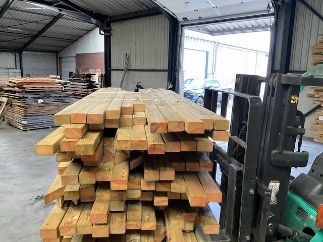 Partij grenen balken 80-180x6,5x4,5 cm - afbeelding 3 van  9