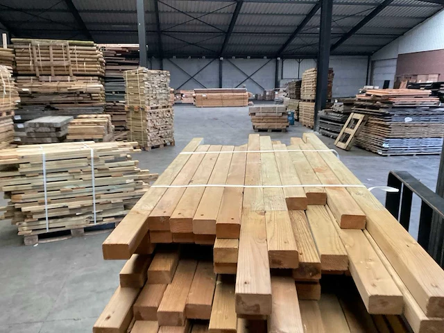 Partij grenen balken 80-180x6,5x4,5 cm - afbeelding 5 van  10