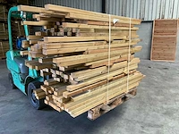 Partij grenen balken 80-180x6,5x4,5 cm - afbeelding 7 van  10