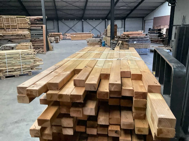 Partij grenen balken 80-180x6,5x4,5 cm - afbeelding 5 van  10