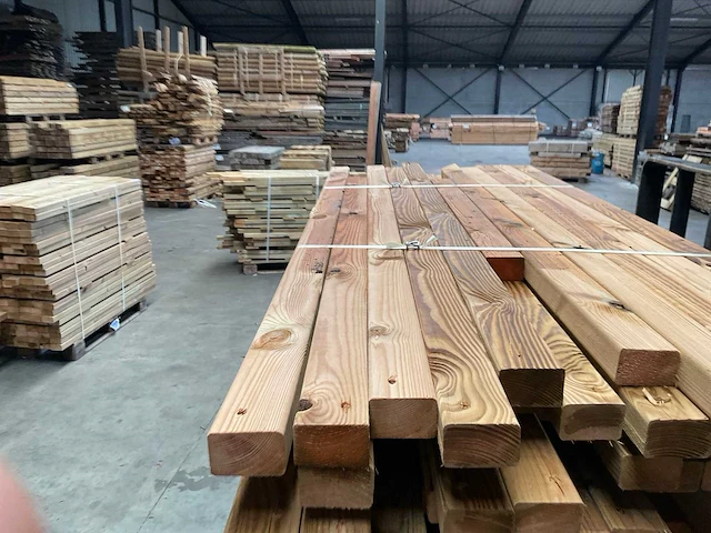 Partij grenen balken 80-180x6,5x4,5 cm - afbeelding 4 van  9