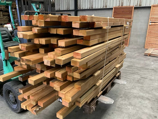 Partij grenen balken 80-180x6,5x4,5 cm - afbeelding 5 van  9