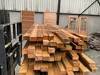 Partij grenen balken 80-180x6,5x4,5 cm - afbeelding 8 van  9