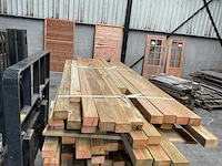 Partij grenen balken 80-180x6,5x4,5 cm - afbeelding 7 van  8