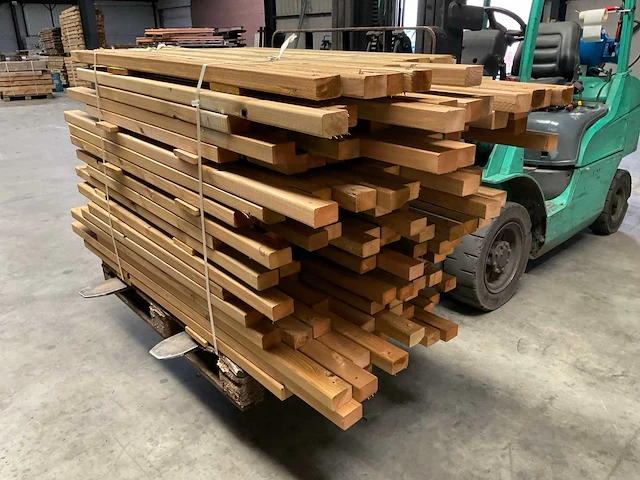 Partij grenen balken 80-180x6,5x4,5 cm - afbeelding 4 van  10
