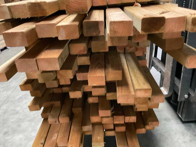 Partij grenen balken 80-180x6,5x4,5 cm - afbeelding 6 van  10