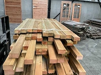 Partij grenen balken 80-180x6,5x4,5 cm - afbeelding 10 van  10