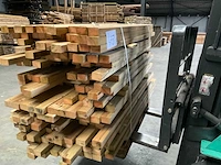 Partij grenen balken 80-180x8,5x4,5 cm - afbeelding 4 van  8