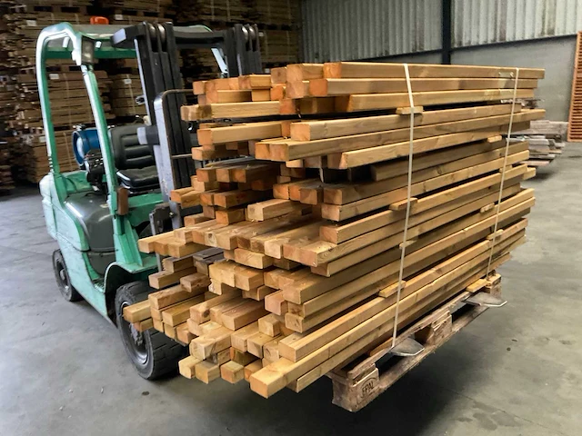 Partij grenen balken 80-180x8,5x4,5 cm - afbeelding 5 van  8