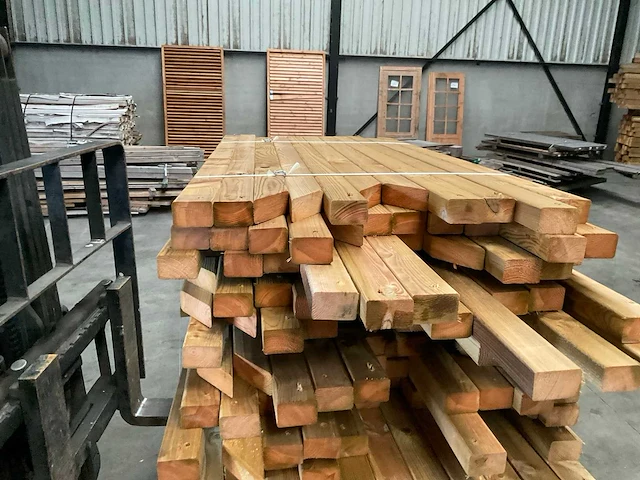 Partij grenen balken 80-180x8,5x4,5 cm - afbeelding 8 van  8