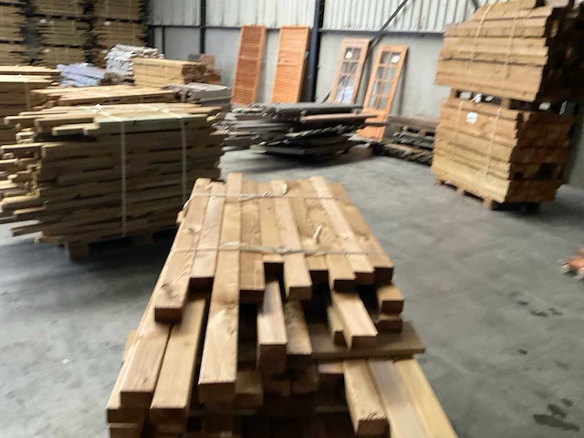 Partij grenen balken 80-180x8,5x4,5 cm - afbeelding 6 van  6