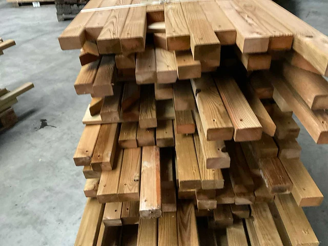 Partij grenen balken 80-180x8,5x4,5 cm - afbeelding 7 van  7