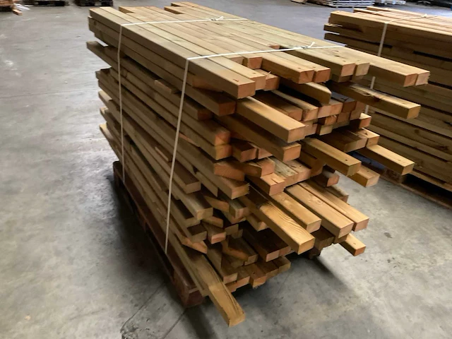 Partij grenen balken 80-180x8,5x4,5 cm - afbeelding 4 van  8