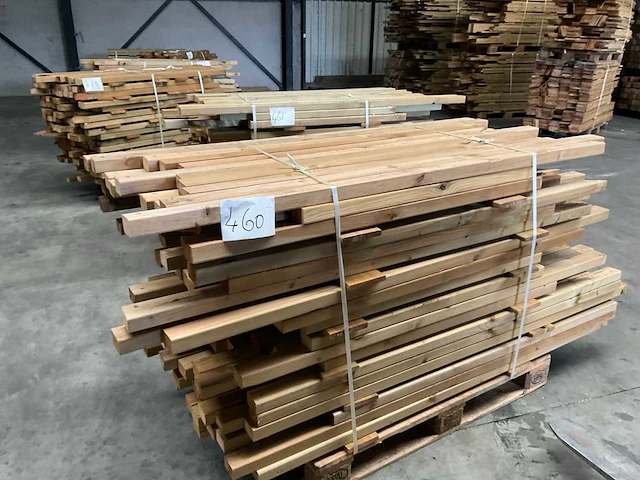 Partij grenen balken 80-180x8,5x4,5 cm - afbeelding 1 van  8