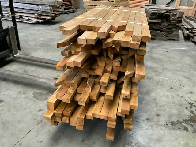 Partij grenen balken 80-180x8,5x4,5 cm - afbeelding 5 van  8