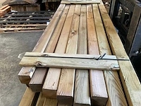 Partij grenen geïmpregneerde tuinpalen 8,8x8,8 cm - afbeelding 5 van  14