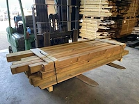 Partij grenen geïmpregneerde tuinpalen 8,8x8,8 cm - afbeelding 1 van  14