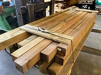 Partij grenen geïmpregneerde tuinpalen 8,8x8,8 cm - afbeelding 7 van  14