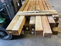 Partij grenen geïmpregneerde tuinpalen 8,8x8,8 cm - afbeelding 8 van  14