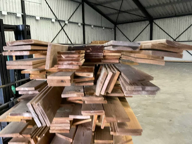 Partij grenen planken 80-180x14x1,8 cm - afbeelding 5 van  8