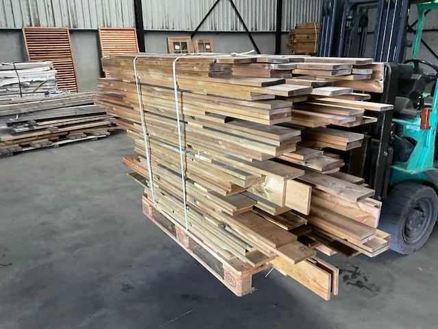 Partij grenen planken 80-180x14x1,8 cm - afbeelding 3 van  6