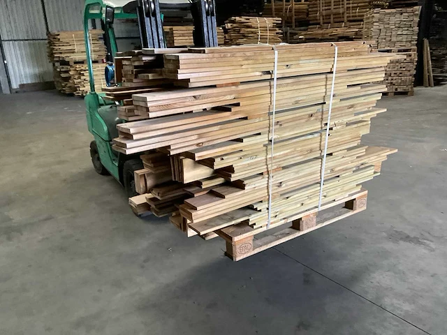 Partij grenen planken 80-180x14x1,8 cm - afbeelding 4 van  6