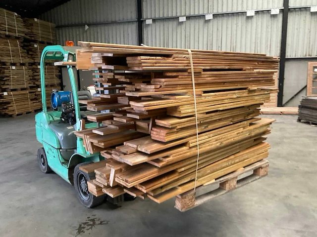 Partij grenen planken 80-180x14x1,8 cm - afbeelding 4 van  7